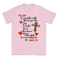Bubblegum Pink for god so loved the world Classic Tee - MaliasSmallBusiness