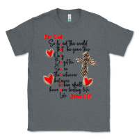 Charcoal Heather for god so loved the world Classic Tee - MaliasSmallBusiness