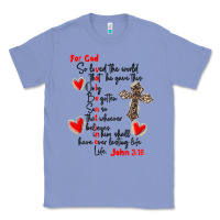 Colony Blue for god so loved the world Classic Tee - MaliasSmallBusiness