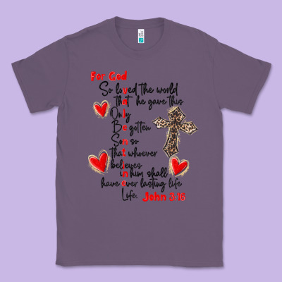 For God So Loved The World Classic Tee Designed By Maliassmallbusiness