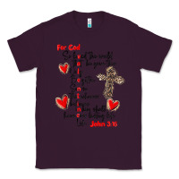 Plum for god so loved the world Classic Tee - MaliasSmallBusiness