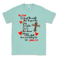 Seafoam for god so loved the world Classic Tee - MaliasSmallBusiness