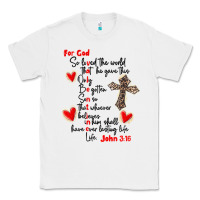 White for god so loved the world Classic Tee - MaliasSmallBusiness