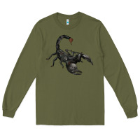 Army Green scorpion Long Sleeve Tee - JahusDesignShop