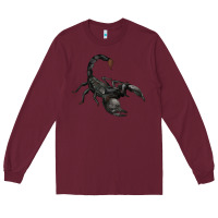 Burgundy scorpion Long Sleeve Tee - JahusDesignShop