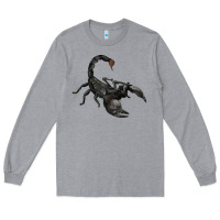 Heather Grey scorpion Long Sleeve Tee - JahusDesignShop