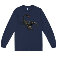 Navy scorpion Long Sleeve Tee - JahusDesignShop
