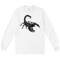 White scorpion Long Sleeve Tee - JahusDesignShop