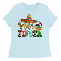 Baby Blue let's fiesta Ladies Tee - AdoDesignShop