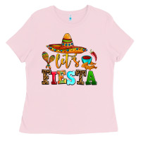 Bubblegum Pink let's fiesta Ladies Tee - AdoDesignShop