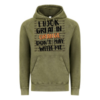 Vintage Olive i look great in orange don't play with me Vintage Hoodie - MaliasSmallBusiness
