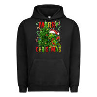 Pigment Black merry christmas dragon Urban Hoodie - FaDigitalArtStudio