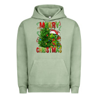 Pigment Oil Green merry christmas dragon Urban Hoodie - FaDigitalArtStudio