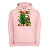 Pigment Salmon merry christmas dragon Urban Hoodie - FaDigitalArtStudio
