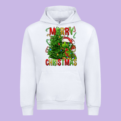 Merry Christmas Dragon Urban Hoodie Designed By Fadigitalartstudio