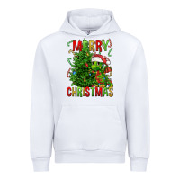 White merry christmas dragon Urban Hoodie - FaDigitalArtStudio