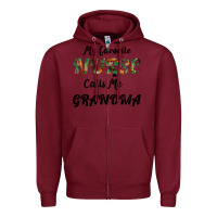 Burgundy My Favorite Nurse Calls Me Grandma Zipper Hoodie - Bettercallsaul