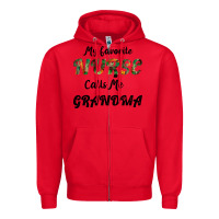 Red My Favorite Nurse Calls Me Grandma Zipper Hoodie - Bettercallsaul