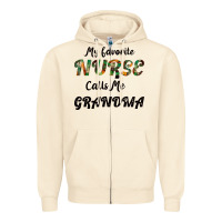 Sandshell My Favorite Nurse Calls Me Grandma Zipper Hoodie - Bettercallsaul