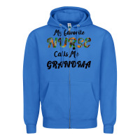 True Royal My Favorite Nurse Calls Me Grandma Zipper Hoodie - Bettercallsaul