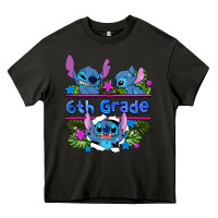 Asphalt preview flower stitch 6 th grade Heavy Core Tee - AdoDesignShop