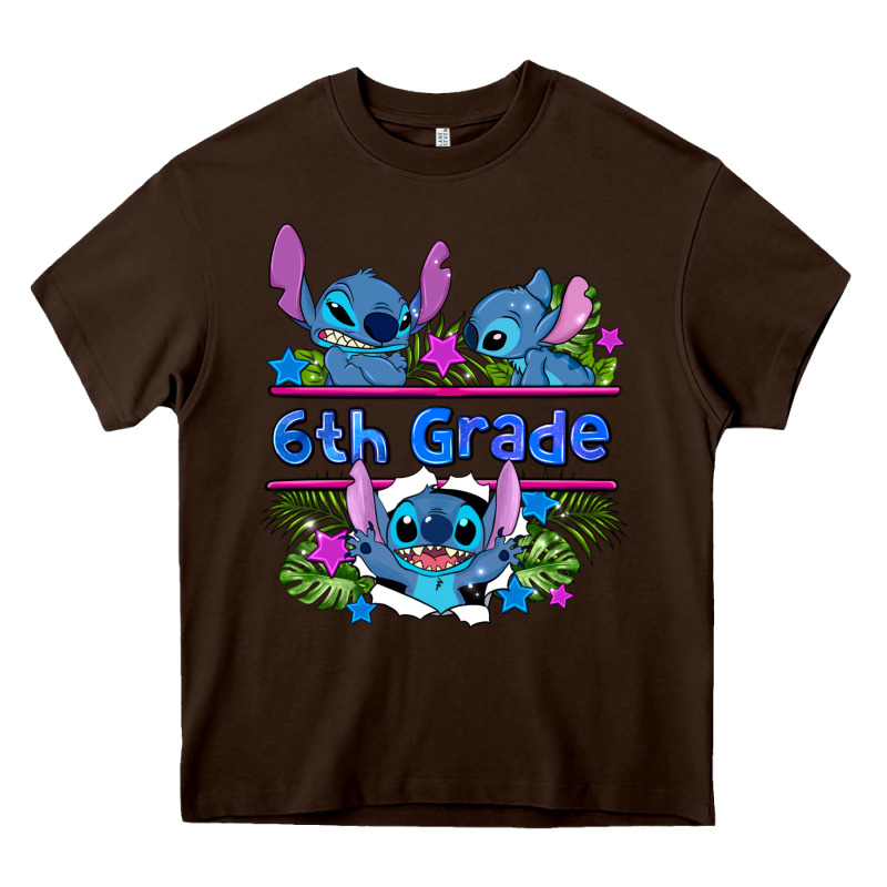 Preview Flower Stitch 6 Th Grade Heavy Core Tee by AdoDesignShop | Teevron