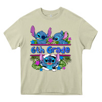 Mossy preview flower stitch 6 th grade Heavy Core Tee - AdoDesignShop