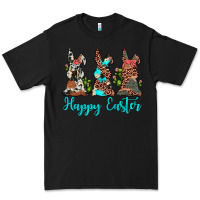 Black happy easter leopard cowhide turquoise cactus bunny's Premium Tee - JahusDesignShop
