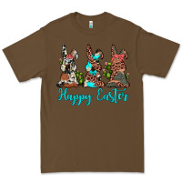Cacao happy easter leopard cowhide turquoise cactus bunny's Premium Tee - JahusDesignShop