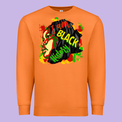 I Am Black History Premium Sweatshirt Designed By Cowgirlartshop