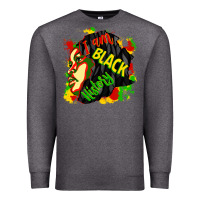 Charcoal Heather i am black history Premium Sweatshirt - CowGirlArtShop