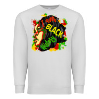 Dove Grey i am black history Premium Sweatshirt - CowGirlArtShop