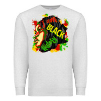 Oatmeal Heather i am black history Premium Sweatshirt - CowGirlArtShop