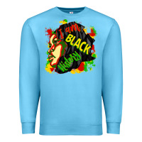 Ocean Blue i am black history Premium Sweatshirt - CowGirlArtShop