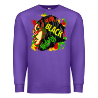 Purple i am black history Premium Sweatshirt - CowGirlArtShop