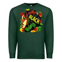 Sports Green i am black history Premium Sweatshirt - CowGirlArtShop