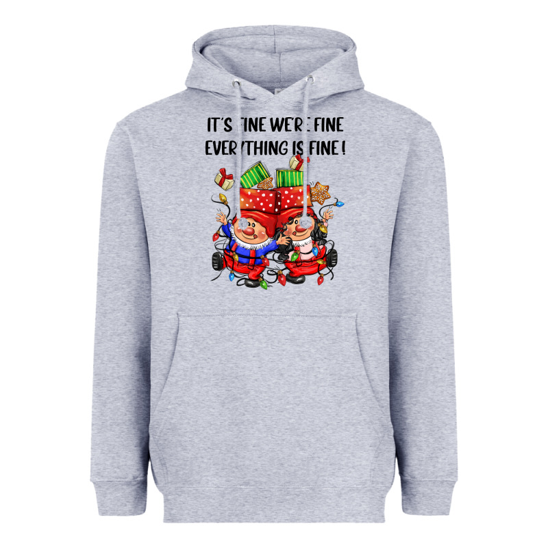Its Fine Were Fine Everything Is Fine Heavyweight Hoodie by CowGirlArtShop | Teevron