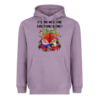 Lavender its fine were fine everything is fine Heavyweight Hoodie - CowGirlArtShop