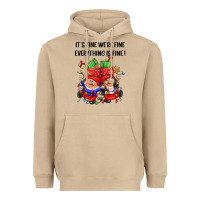Mushroom its fine were fine everything is fine Heavyweight Hoodie - CowGirlArtShop