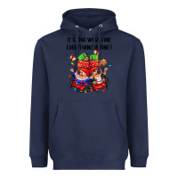 Navy its fine were fine everything is fine Heavyweight Hoodie - CowGirlArtShop