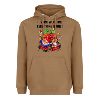 Toasted Coconut its fine were fine everything is fine Heavyweight Hoodie - CowGirlArtShop