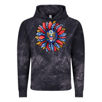 Cloud Black american sunflower Vintage Hoodie - Jasminsmagicworld