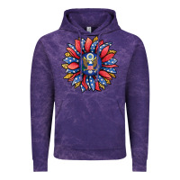 Cloud Purple american sunflower Vintage Hoodie - Jasminsmagicworld