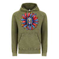 Vintage Olive american sunflower Vintage Hoodie - Jasminsmagicworld