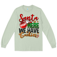 Matcha Santa here we have cookies Long Sleeve Tee - NancyCooperArtShop