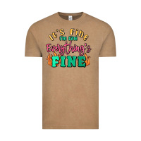 Vintage Coffee its fine im dine everythings fine Vintage Tee - MaliasSmallBusiness