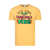 Vintage Mustard its fine im dine everythings fine Vintage Tee - MaliasSmallBusiness