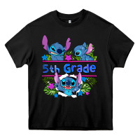Black preview flower stitch 5th grade Heavy Core Tee - AdoDesignShop