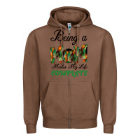 Chestnut Being A Mom Makes My Life Complete For dark Zipper Hoodie - Bettercallsaul