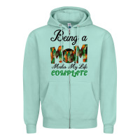 Seafoam Being A Mom Makes My Life Complete For dark Zipper Hoodie - Bettercallsaul